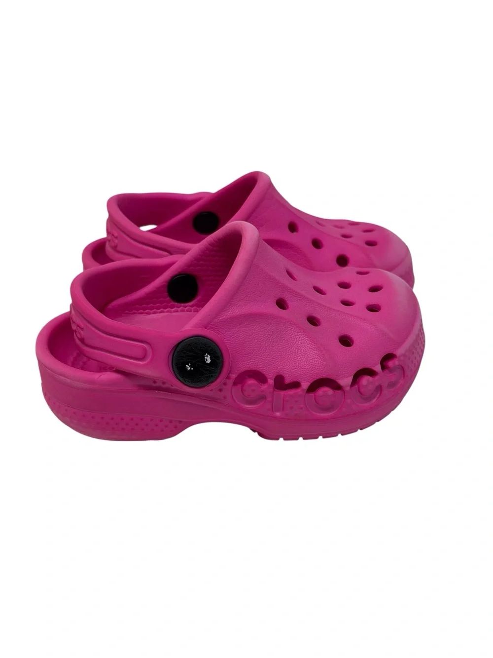 Crocs classic slip on clog/ sandals child/toddler size 4 in hot pink